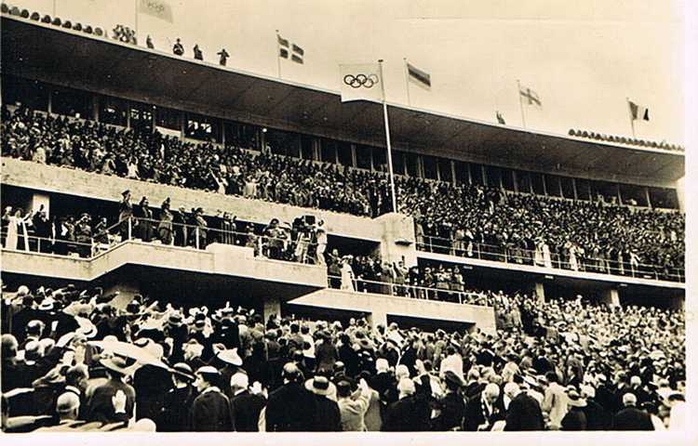 Olympische Spiele Berlin 1936. Das Olympiastadion bei der Eröffnung.
