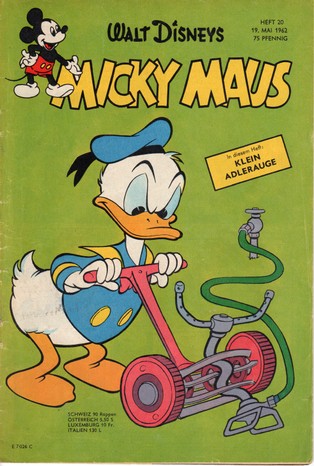 AP1614 Micky Maus 1962 Heft Nr.20 Zustand 1-  mit Sammelmarke