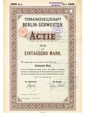 Artikelnr. AP313 Actie von 1895 Ausgabewert 1000 Mark