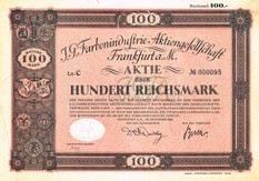 Artikelnr. AP600 Gründeraktie vom Dezember 1925 Ausgabewert 100 Reichsmark Nr. 95