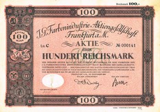 Artikelnr. AP601 Gründeraktie vom Dezember 1925 Ausgabewert 100 Reichsmark Nr. 141