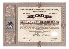 Artikelnr. AP705 Aktie vom März 1940 Wert 100 Reichsmark Nr.819