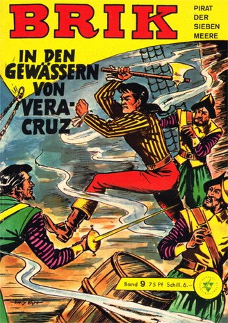 AP1659 Brik Pirat der sieben Meere 1963  Heft Nr.9  Zustand 1-