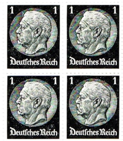 Artikelnr. AP522  Michelnr.512 Deutsches Reich 1933-1936 Hindenburg Medaillon