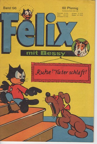 AP1638 Felix (mit Bessy) 1960 Heft Nr.196  Zustand 2 OHNE  SAMMELMARKE