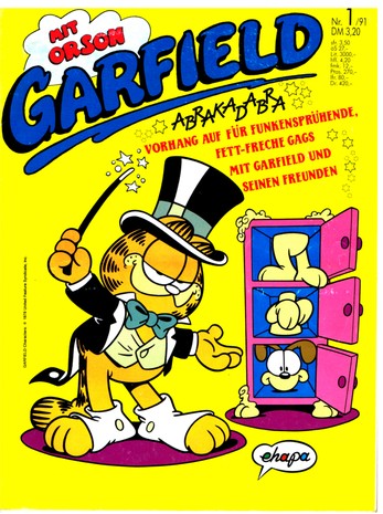 AP1500 Garfield Comic Hefte 1-12 von 1991 komplett original Beilagen