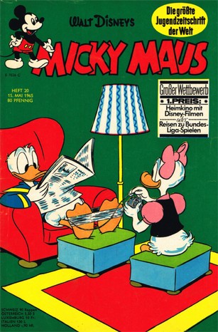 AP1518 Micky Maus 1965 Heft Nr.20  Zustand 1-2  ohne Sammelmarke