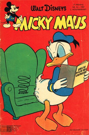 AP1510 Micky Maus 1957 Heft Nr.24  Zustand 3  ohne Sammelbilder
