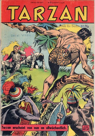 AP1680 Tarzan Comic  Nr. 116 1957 SCHÄPPCHEN!!!