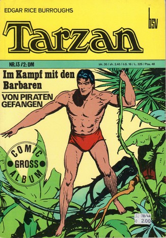 AP1670 Tarzan Comic Gross Album Nr. 13 1972